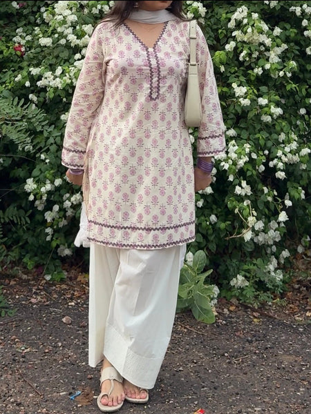 Purple love pakistani kurti Jonaya