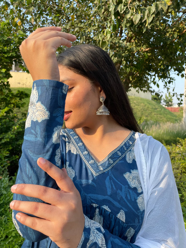 Indigo Mohini Suit Set - Jonaya