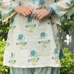 Turquoise Green farshi salwar set Jonaya