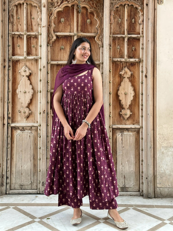 Fairy Wine Gher Suit Set - Jonaya