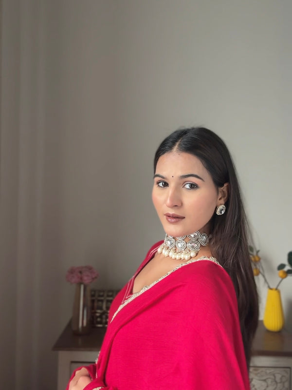 Rose blooming heavy Anarakali Jonaya