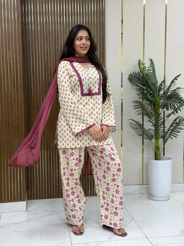 Jaamun dori Farshi salwar set Jonaya