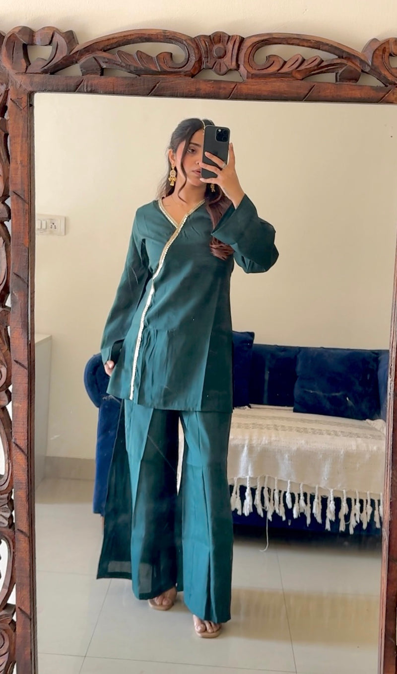 Perfect mehndi indo western coord set Jonaya