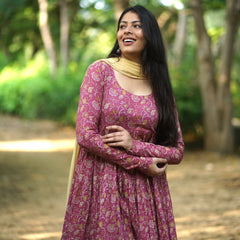Pink Tier Full flare suit set Jonaya