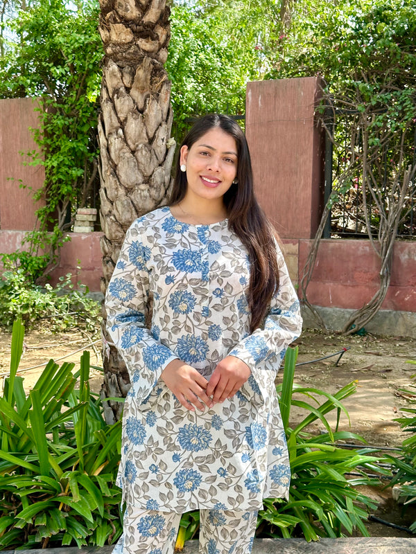 White Sky Co-ord Set - Jonaya