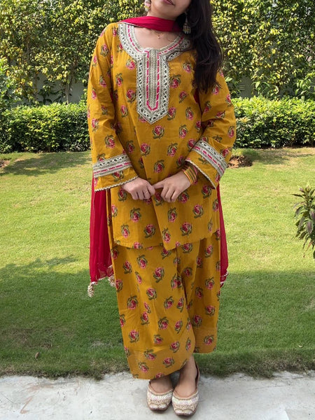 Pista Ladoo Farshi salwaar set Jonaya