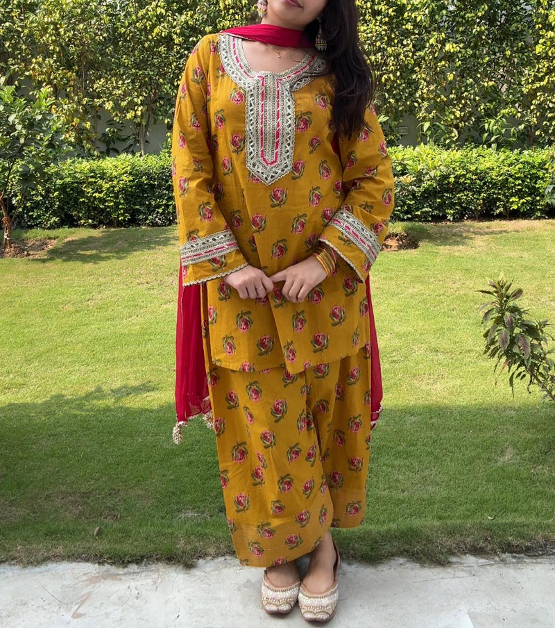 Pista Ladoo Farshi salwaar set Jonaya
