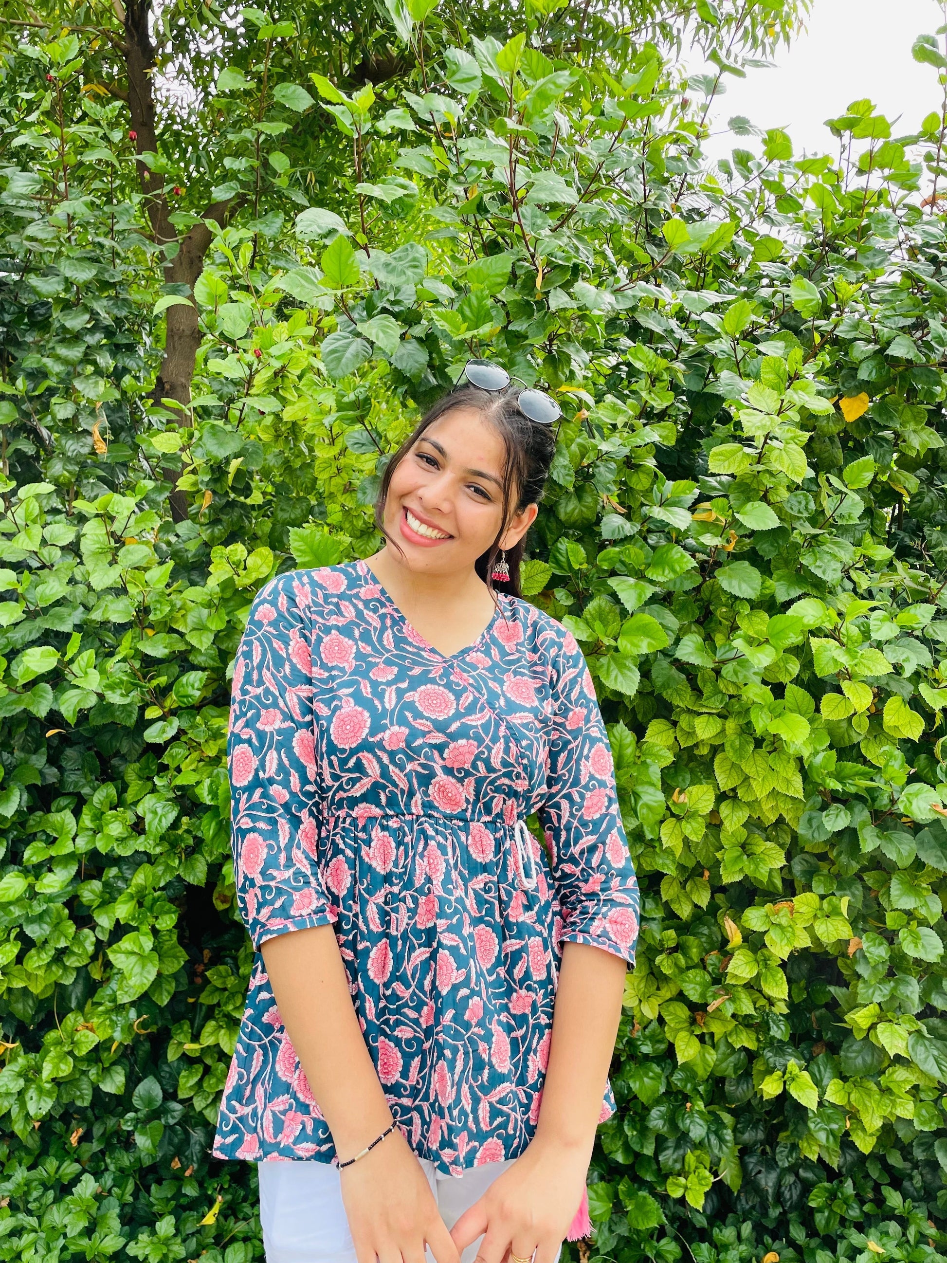 Traditional Angrakha Kurti with classic design