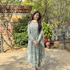 Ocean green paisley gher suit set - Jonaya