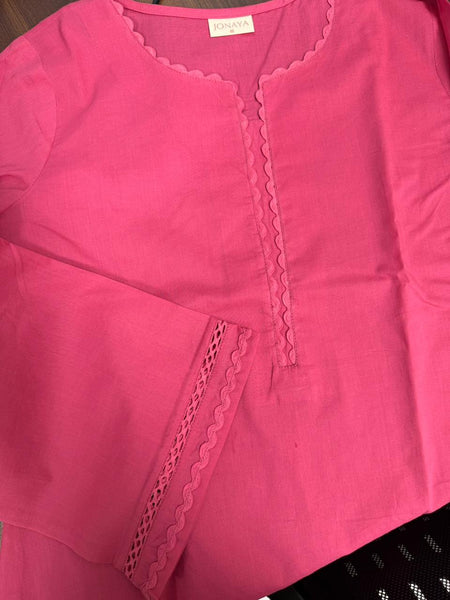 Blue pink Lace Farshi salwar set Jonaya