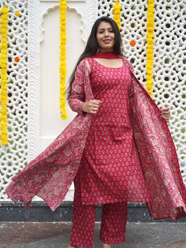 Soft Pink Anarkali Shrug Set - Jonaya