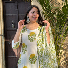 Nimbu mirchi straight suit set - Jonaya