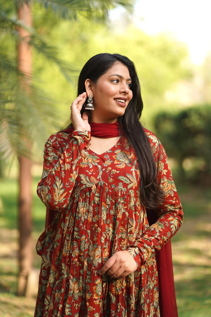 Red Garden Alia Cut Suit Set Jonaya