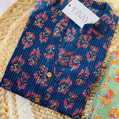 Kantha Short Kurtis by Jonaya