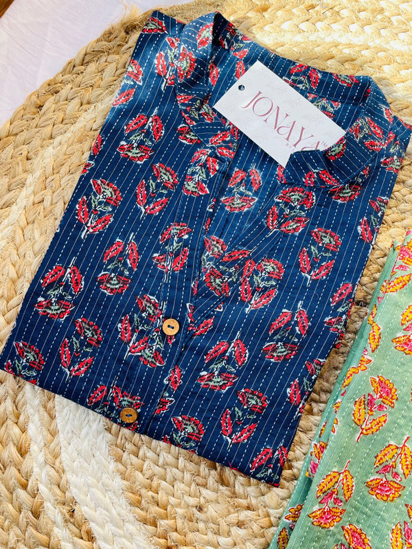 Kantha Short Kurtis - Jonaya