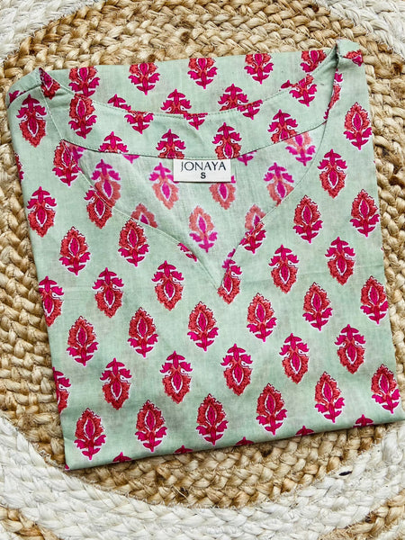 Cotton Short Kurti by Jonaya in trendy design