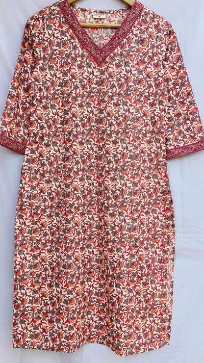 Jonaya Long Rozana Kurti for Women