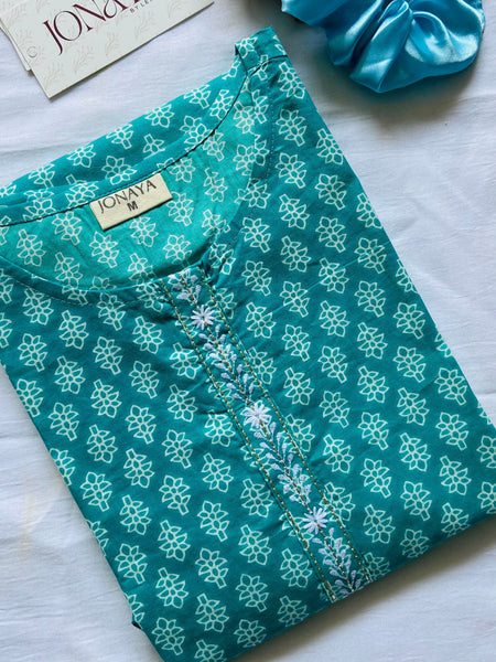 Embroidery Short Kurti by Jonaya