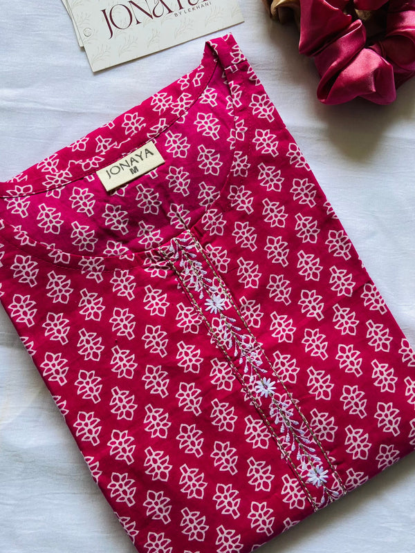 Embroidery Short Kurti - Jonaya
