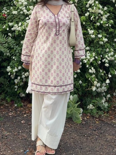 Purple love pakistani kurti Jonaya