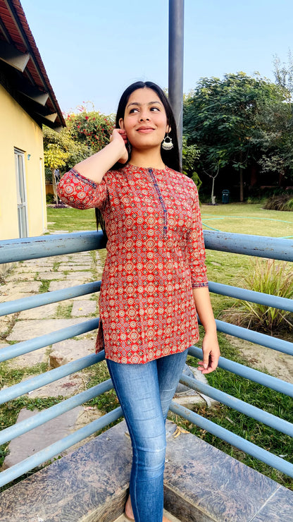 Trendy Short Kurti for Casual Wear