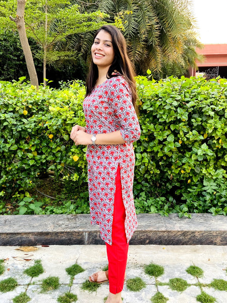 Long Rozana Kurti by Jonaya